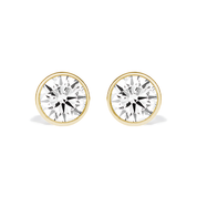 La Ronde® Bezel Diamond Stud Earrings