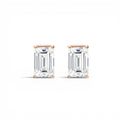 L'Emeraude® Diamond Stud Earrings, 14K Rose Gold