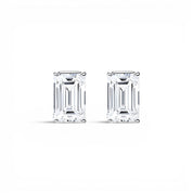 L'Emeraude® Diamond Stud Earrings, 14K White Gold