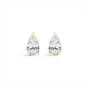 La Poire® Diamond Stud Earrings, 14K Gold