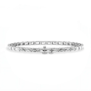 L'Emeraude® East-West Diamond Tennis Bracelet 2*4mm