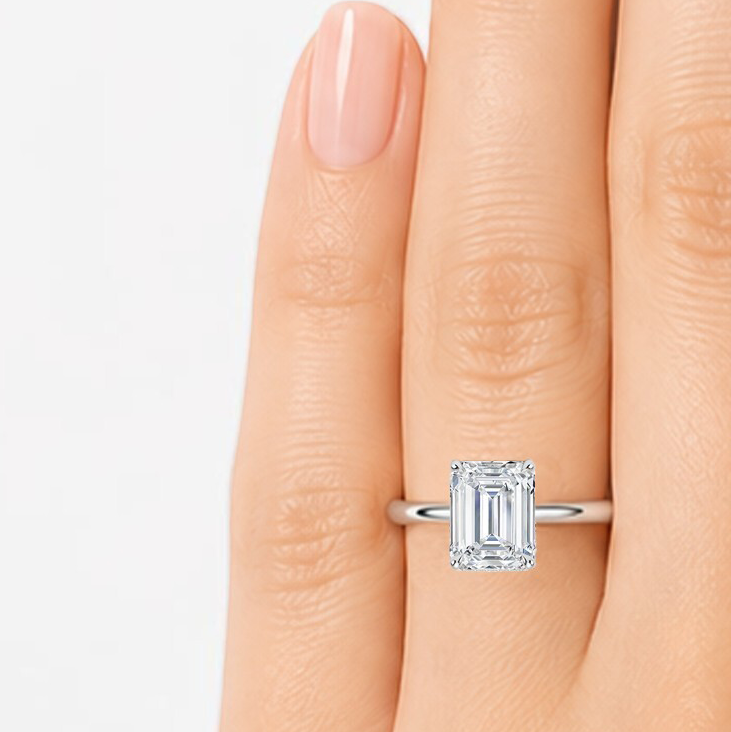L'Emeraude® Solitaire 2ct Diamond Ring, Platinum