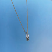 L'Emeraude® Diamond Pendant Necklace, Sterling Silver