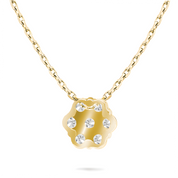 La Fleur® Diamond Pendant Necklace, Gold Vermeil