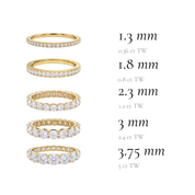 La Ronde® Diamond Eternity Band 1.3mm, 14K Gold