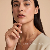 La Poire® Diamond Pendant Necklace, Gold Vermeil