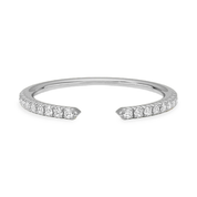 Open Petite Diamond Band (Platinum)