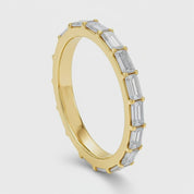 L'Emeraude® East-West Diamond Eternity Band 2x4mm, 14K Gold