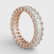 L'Emeraude® Diamond Eternity Band 2x4mm, 14K Rose Gold