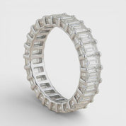 L'Emeraude® Diamond Eternity Band 2x4mm, Platinum