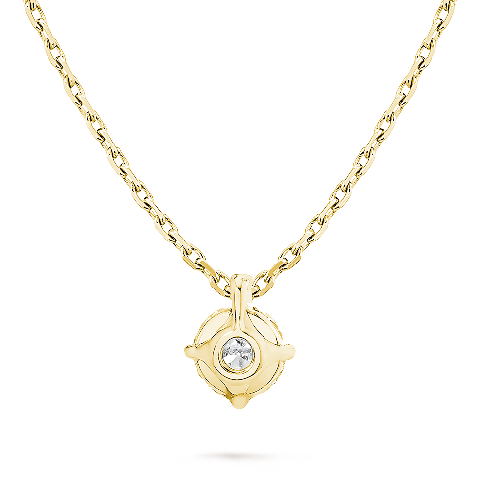 La Ronde® Diamond Pendant Necklace, Gold Vermeil