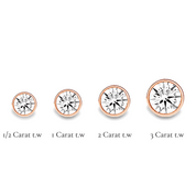 La Ronde® Bezel Diamond Stud Earrings