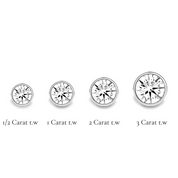 La Ronde® Bezel Diamond Stud Earrings