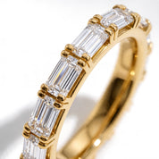 L'Emeraude® East-West Diamond Eternity Band 2x4mm, 14K Gold