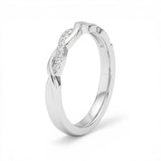 Waves Diamond Ring, Sterling Silver